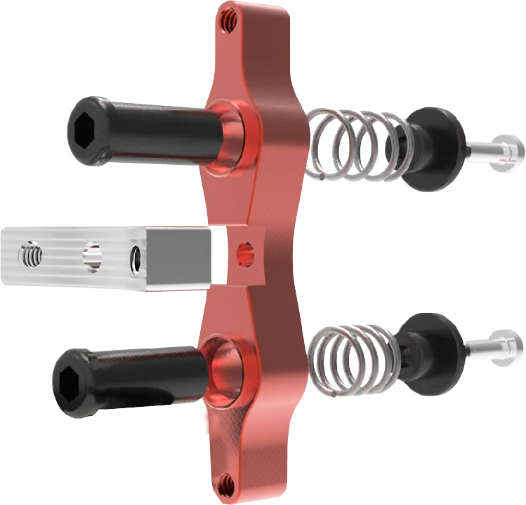 Tamer Double Button X Wing Red