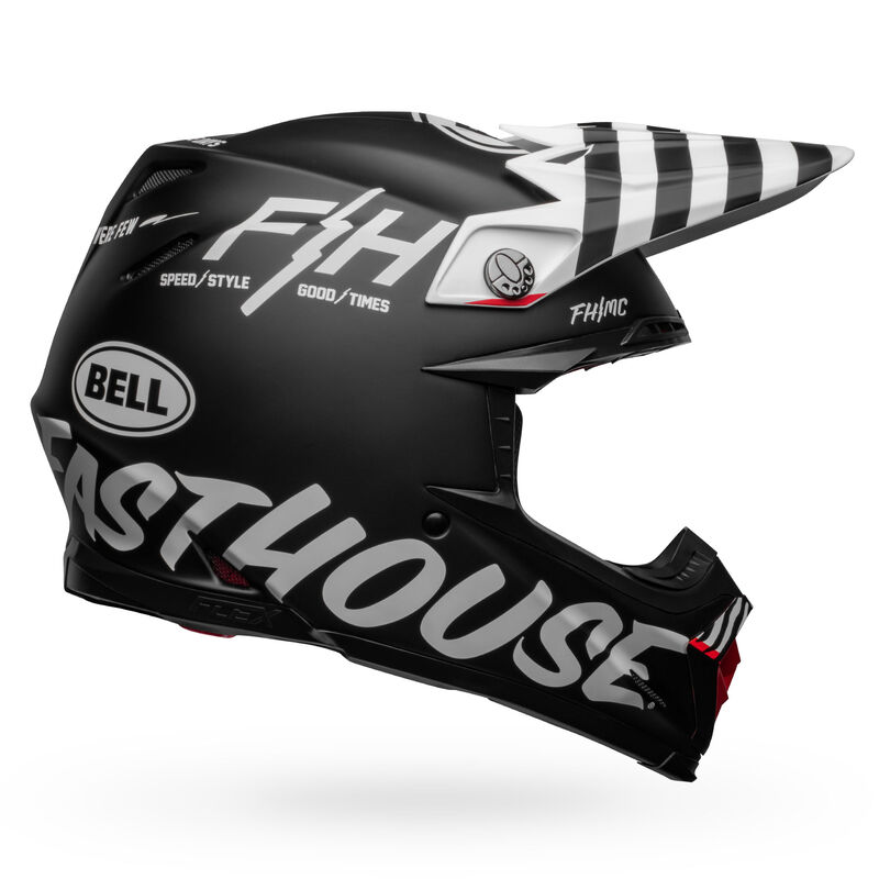 Bell Fasthouse Moto-9S Flex Crew Matte Black/White L – SistersMoto