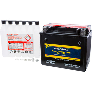 Fire Power Battery CTX12-BS Maintenance Free by WPS