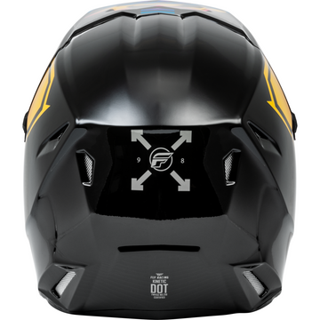 Fly Kinetic Youth Racing Menace Helmet Black/Sunrise YL