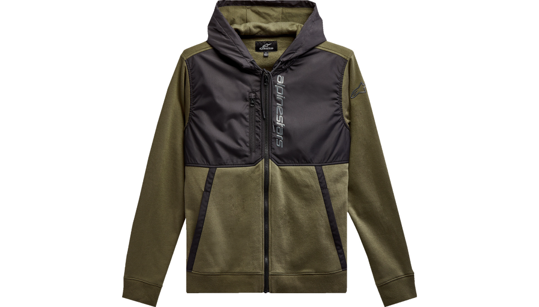 Alpinestars Aligned Military / Black Hoodie - Large