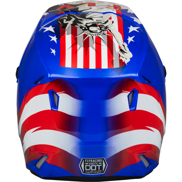 Fly Kinetic Youth Racing Patriot Helmet Red/White/Blue YM