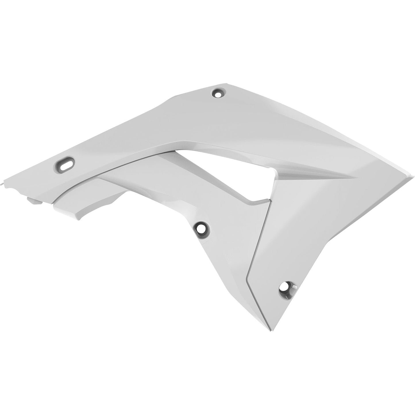 POLISPORT Radiator Cover - Restyle - White - CR 125R/250R 8421600002 by Polisport