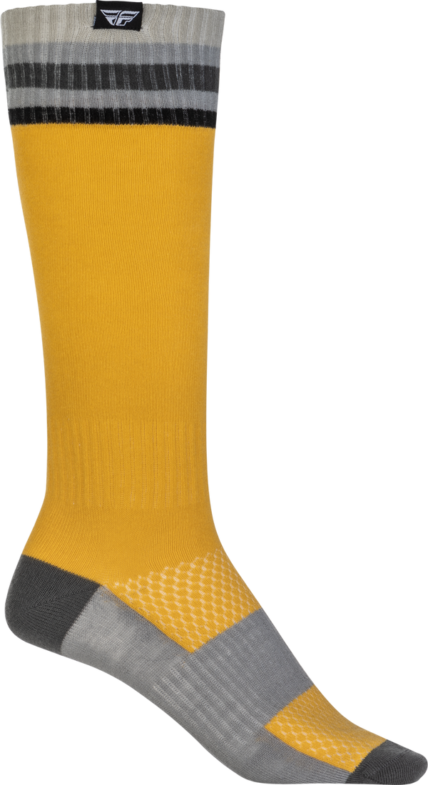 Fly Racing Mx Sock Thin Yellow Small / Medium