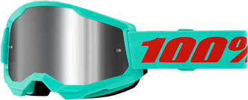 100% Strata 2 Google Maupiti Mirror Silver Lens