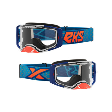 Lucid Goggle Cyan/Flo Orange W/Clear Lens