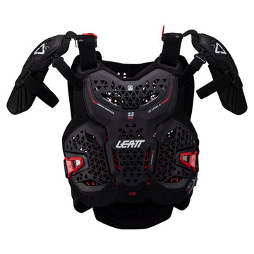 Leat 5.5 Pro Chest Protector Black  - Large
