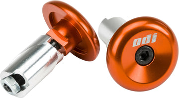 ODI Aluminum Bar End Plugs Orange