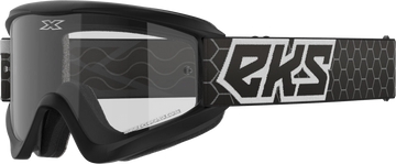 EKS Gox Goggle Black / White Clear Lens