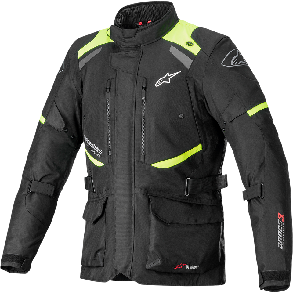 Alinestars Andes V3 Drystar Jacket Black Yellow Fluo XL