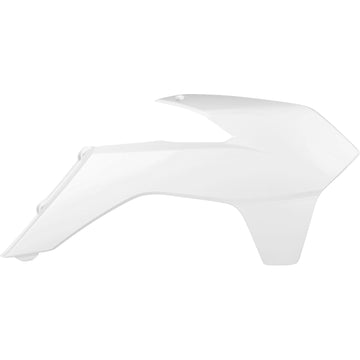 POLISPORT Radiator Cover - White - KTM 8417400002 by Polisport