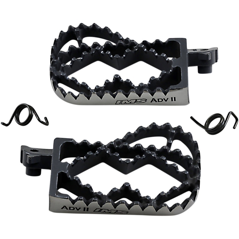 IMS PRODUCTS INC. Adventure II Footpegs - Black 253116-2