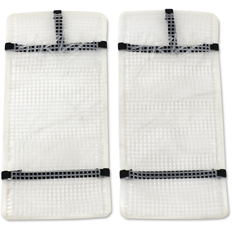 Moose Racing Mud Radiator Cover - White - Husqvarna HPRMUDHUS2504TM
