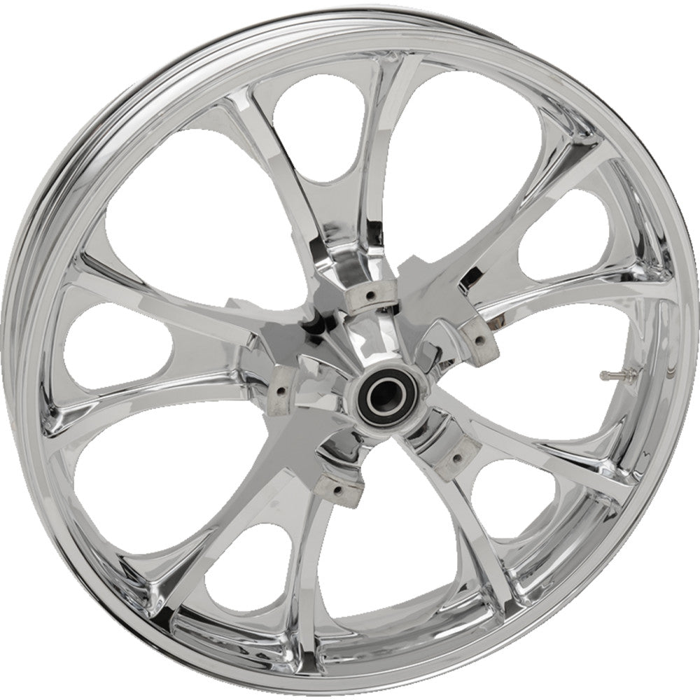 COASTAL MOTO Wheel - Largo 3D - Front - Dual Disc/without ABS - Chrome - 21x3.5 - '08+ FL 3D-LGO213CH