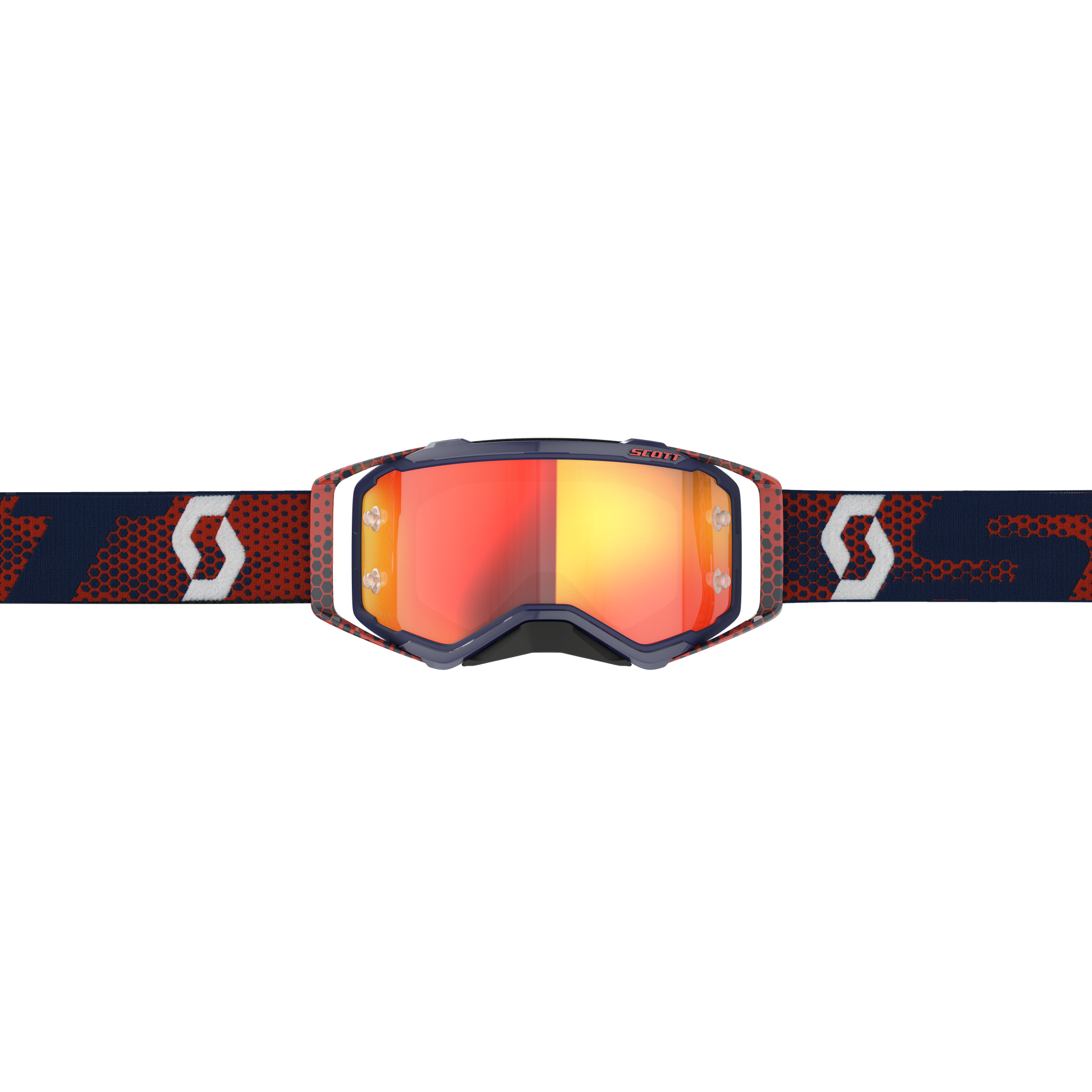 Prospect Goggle Red/Blue Orange Chrome Works Lens