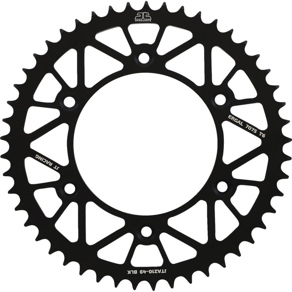 JT Sprockets Rear Sprocket - Honda - Black - 49 Tooth JTA210.49BLK