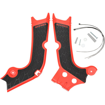 ACERBIS X-Grip Frame Guards - Red/Black - Honda 2630711018