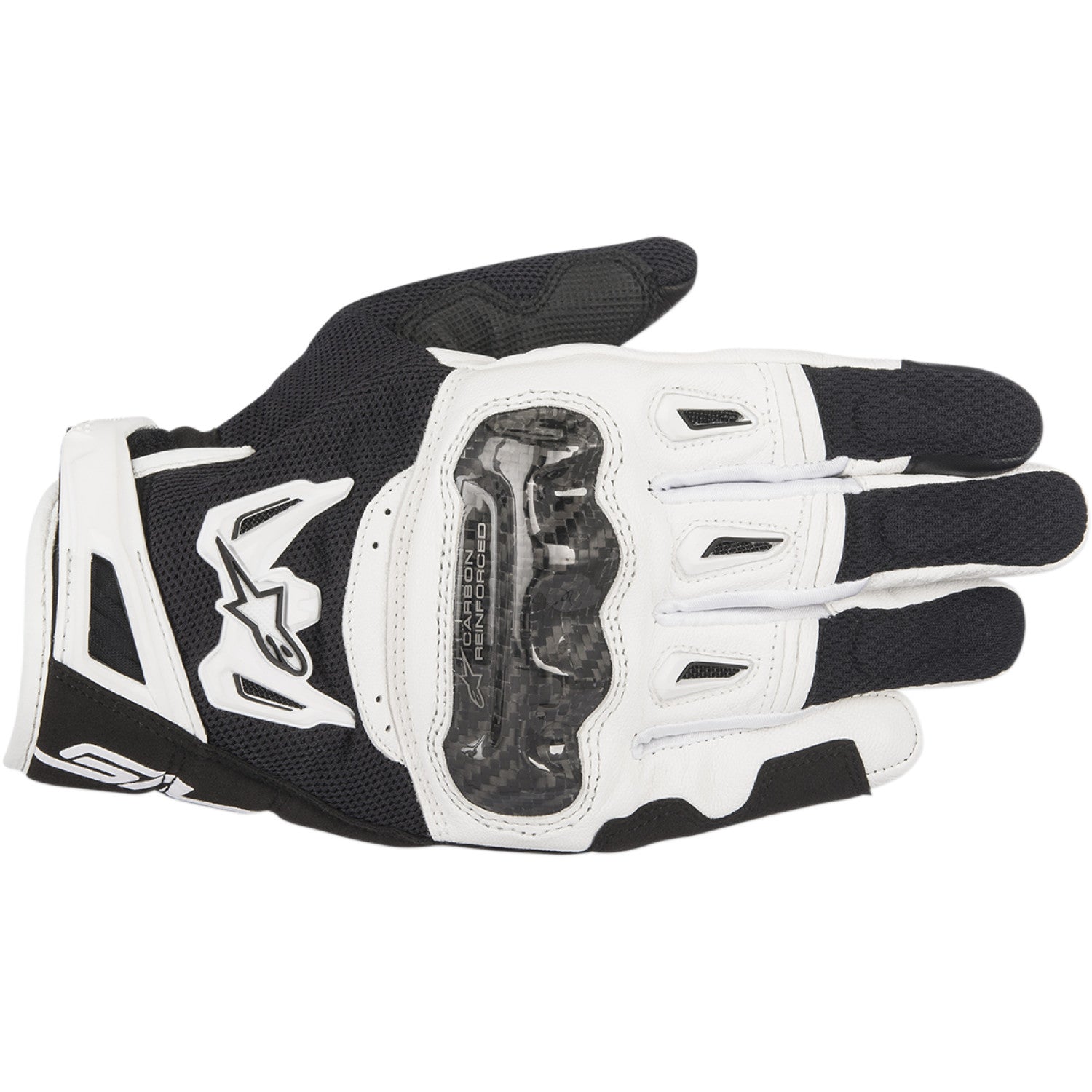 ALPINESTARS SMX-2 Air Carbon V2 Gloves - Black/White - 2XL 3567717-12-2X