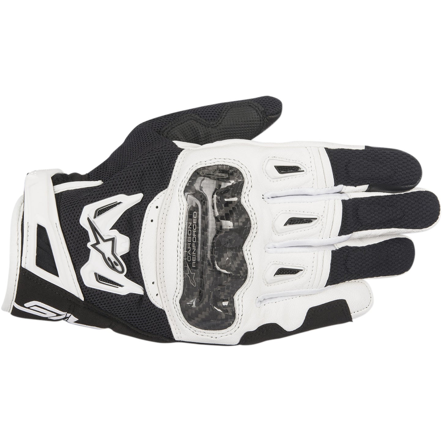 ALPINESTARS SMX-2 Air Carbon V2 Gloves - Black/White - Medium 3567717-12-M