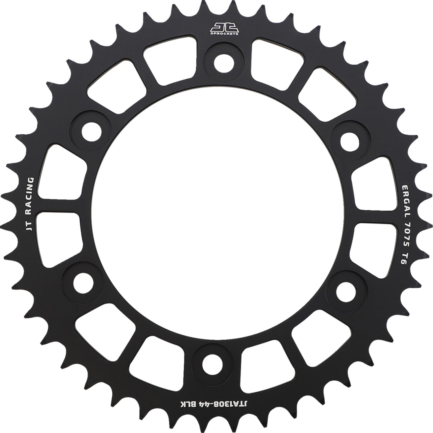 JT SPROCKETS Rear Sprocket - Honda - Black - 44 Tooth JTA1308.44BLK by JT Rear Sprockets   Aluminum/Alloy