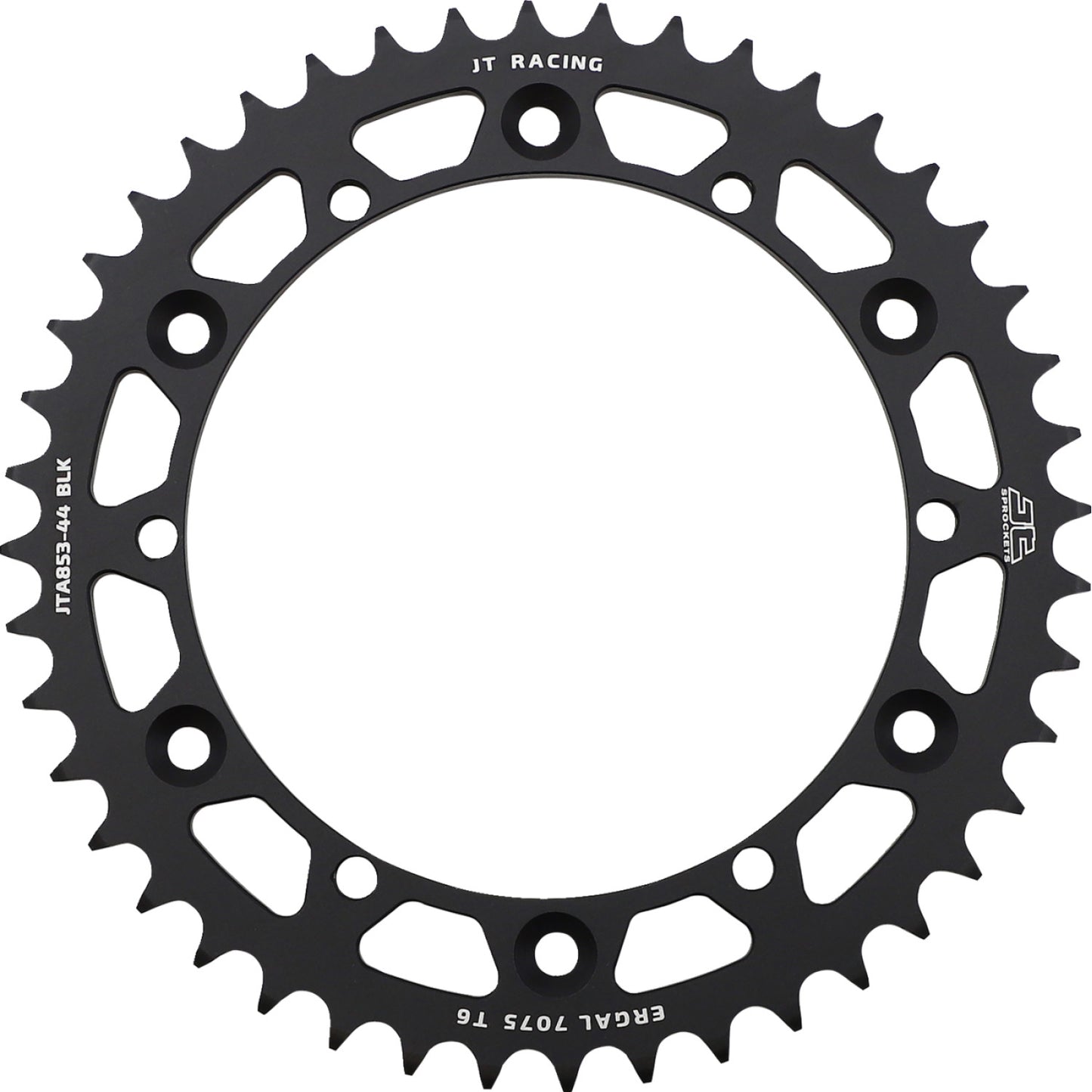 JT SPROCKETS Rear Sprocket - Black - 44 Tooth - Yamaha JTA853.44BLK by JT Rear Sprockets   Aluminum/Alloy