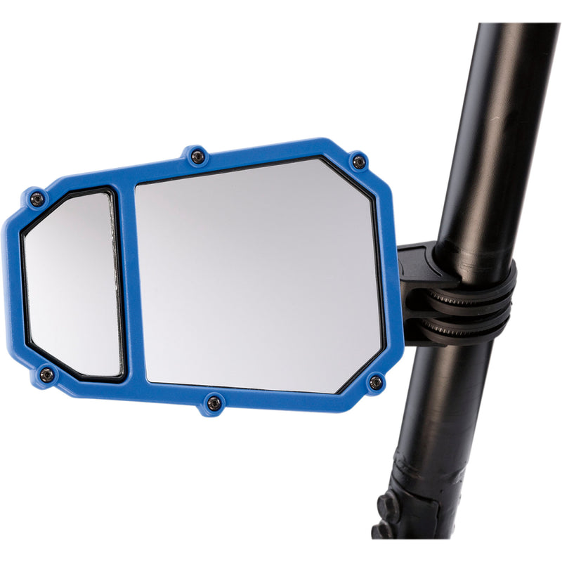 Moose Utility Accent Frame - Side View w/Blind Spot - Blue ES2-BLUE | Mirror Parts