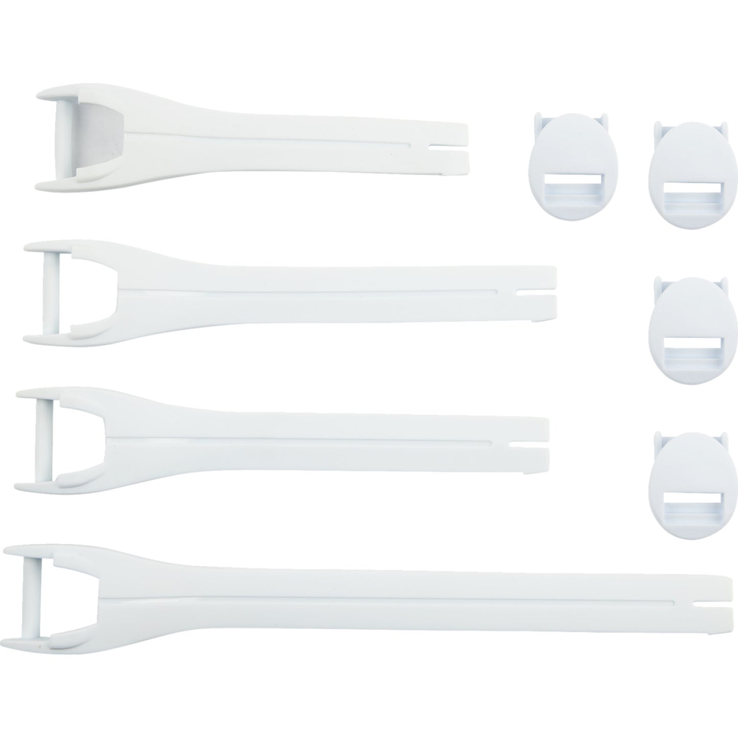 Moose Racing Qualifier Boot Strap Kit - White - Size 10-15 3430-1017