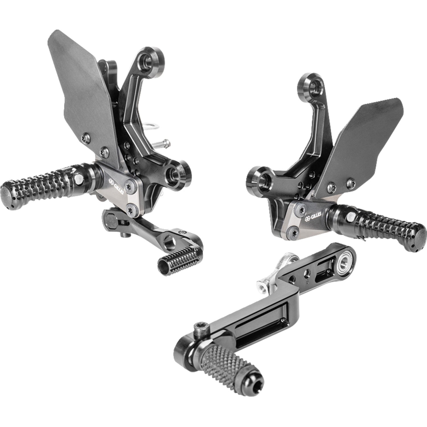 Gilles Tooling Adjustable Rearset - AS31GT - Black - Suzuki AS31-S03-B | Rearsets Motorcycle