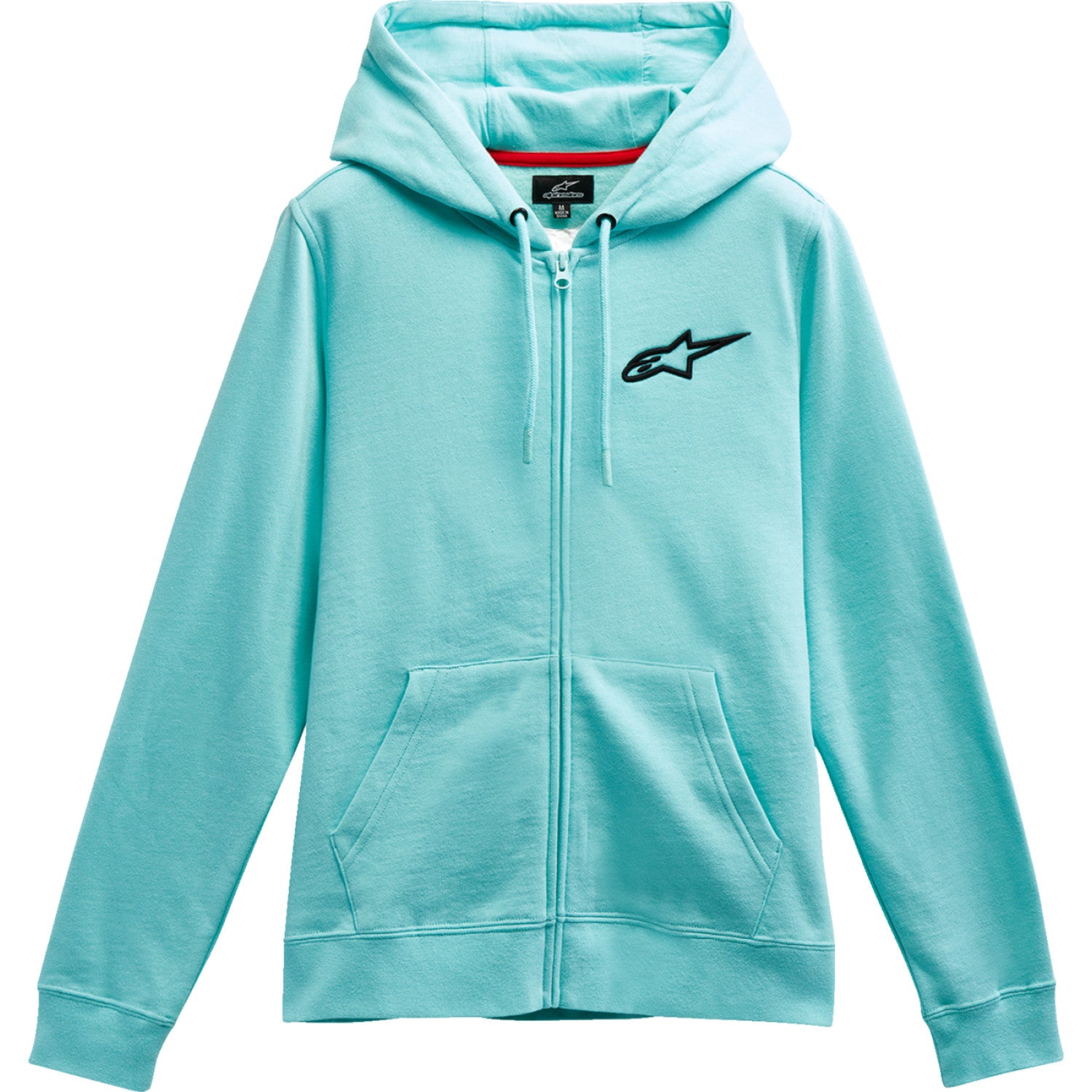 ALPINESTARS Women's Ageless Zip Hoodie - Light Aqua/Black - XL 1232518007212XL