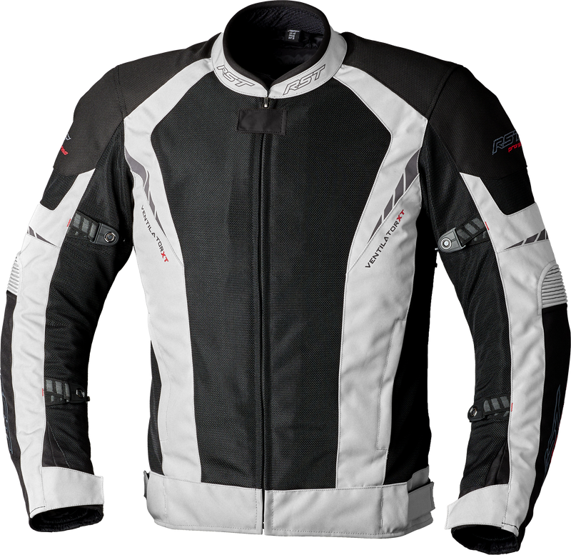 RST Pro Series Ventilator D3O CE Textile Jacket - Black/Silver - 4XL