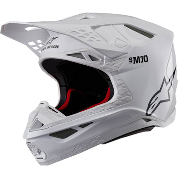 ALPINESTARS Supertech M10 Helmet - Solid - MIPS? - Gloss White - Small 8300323-2180-S