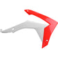 POLISPORT Radiator Cover - '04 OEM Red/White - CRF 250R/450R 8417100001 by Polisport