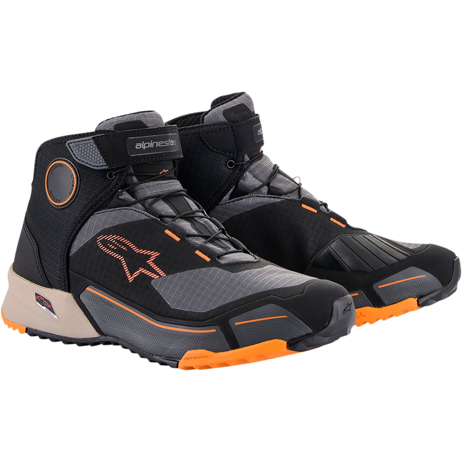 ALPINESTARS CR-X Drystar? Shoes - Black/Brown/Orange - US 10 26118201284-10