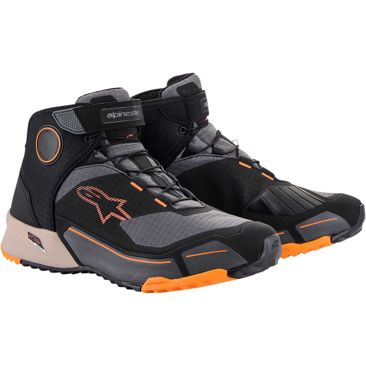 ALPINESTARS CR-X Drystar? Shoes - Black/Brown/Orange - US 11 26118201284-11