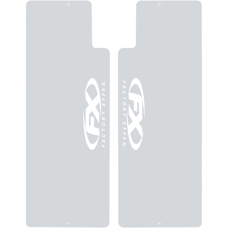 FACTORY EFFEX Fork Shield - FX Clear/White 06-38010