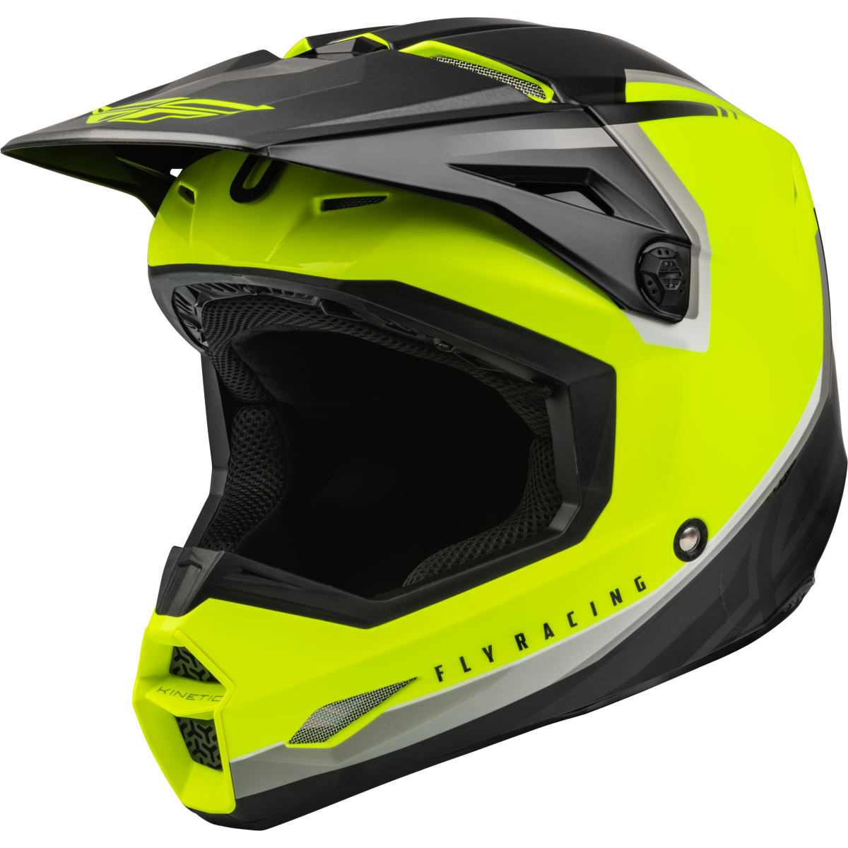 Fly Racing Kinetic Vision Helmet HI-Vis/Black X Small by SistersMoto