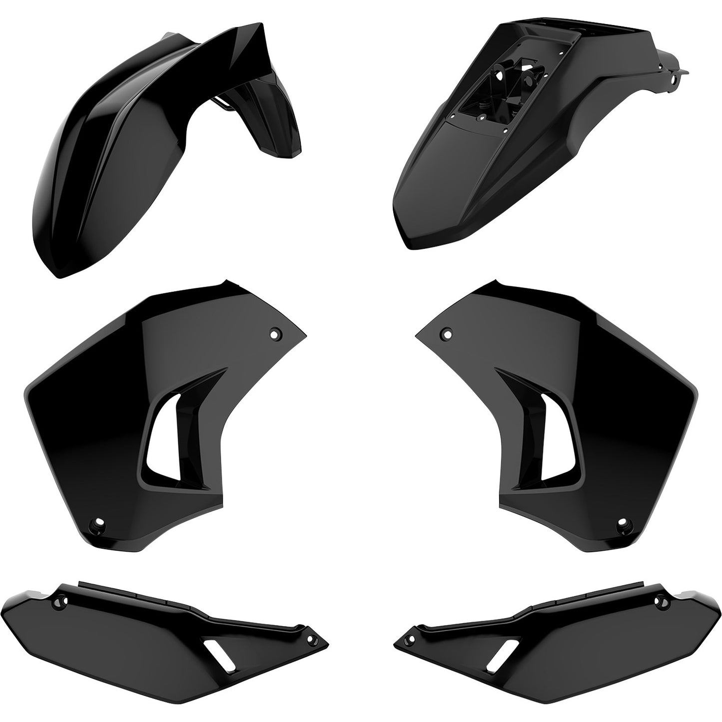 POLISPORT Body Kit - Trail - Black - KLR 650 90858 by Polisport