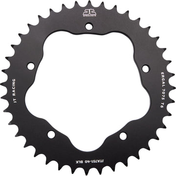 JT SPROCKETS Rear Sprocket - Aluminum - 40 Tooth - Black - Ducati JTA751.40BLK by JT Rear Sprockets   Aluminum/Alloy