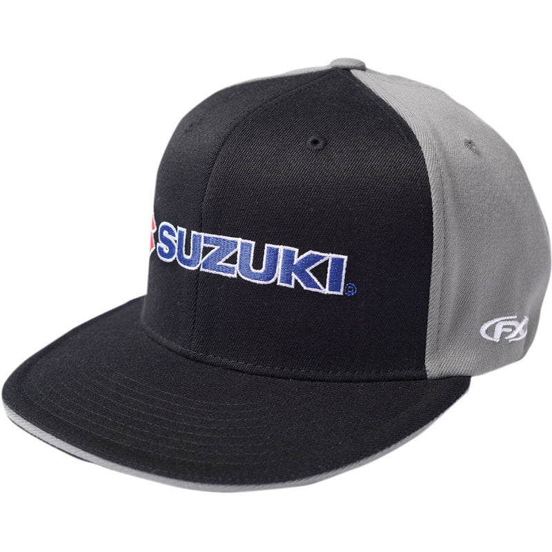 FACTORY EFFEX Suzuki Flexfit? Hat - Black/Gray - Small/Medium 15-88454