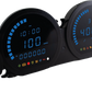 4 Piece Blue Led Gauges `14 22 Flht Flhx Fltr