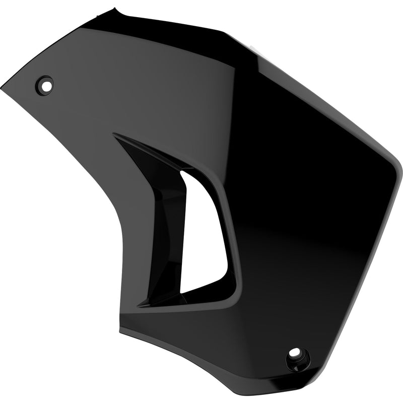 POLISPORT Radiator Cover - Right - Black - KLR 650 8420200001 by Polisport