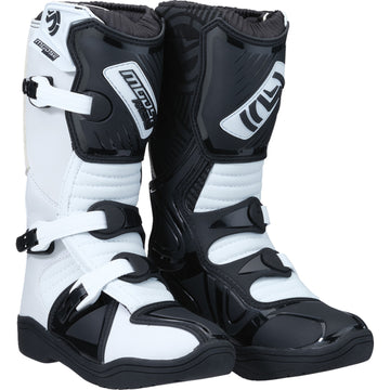 Moose Racing M1.3 Boots - Black/White - Size 4 3411-0433
