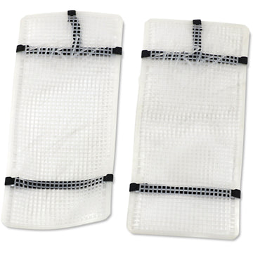 Moose Racing Mud Radiator Cover - White - Husqvarna HPRMUDHUS4504TM