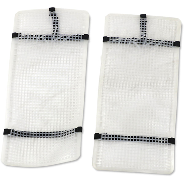 Moose Racing Mud Radiator Cover - White - Husqvarna HPRMUDHUS4504TM