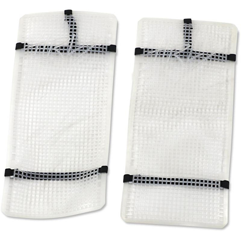 Moose Racing Mud Radiator Cover - White - Husqvarna HPRMUDHUS4504TM