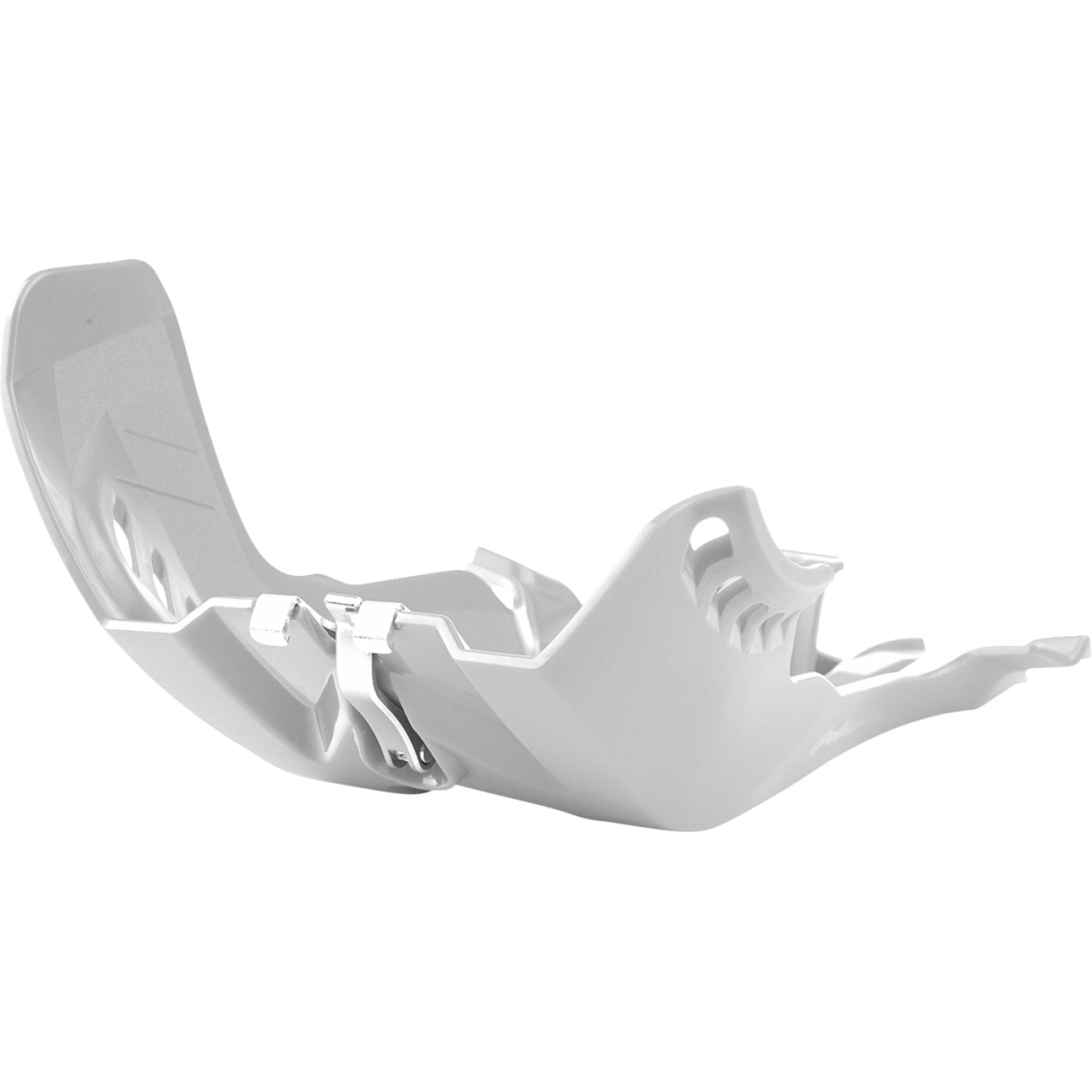 POLISPORT Fortress Skid Plate - White - EXC/XCW 250/300 8471700003 by Polisport