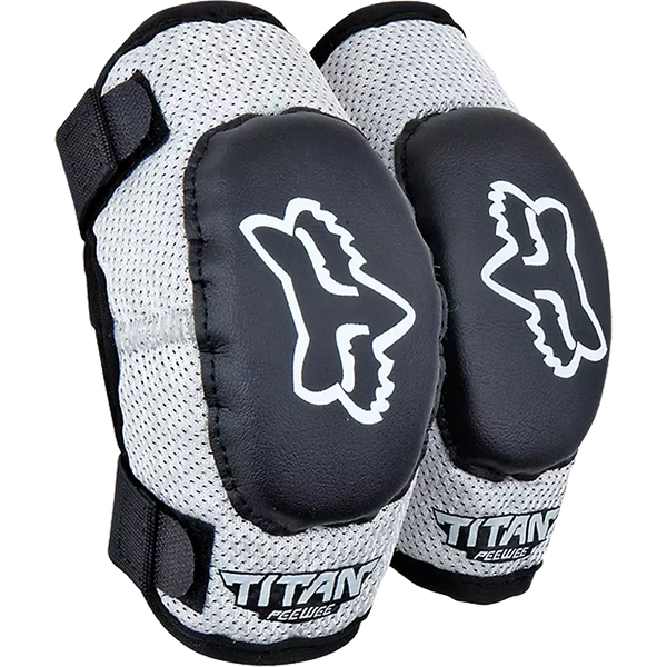 Fox PeeWee Titan Elbow Guard Black/Silver S/M