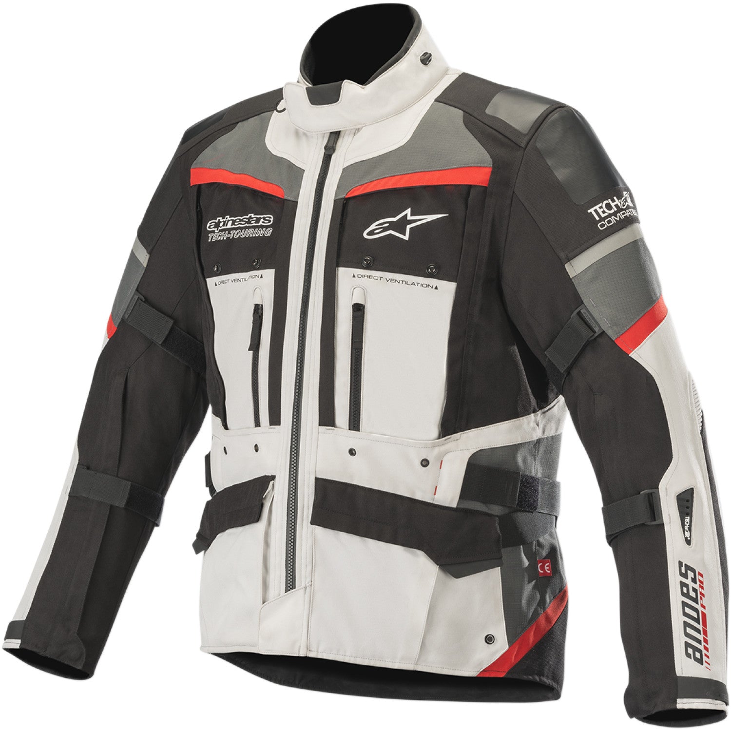 ALPINESTARS Andes Pro Drystar? Jacket - Gray/Black/Red - Small 3207119-9113-S