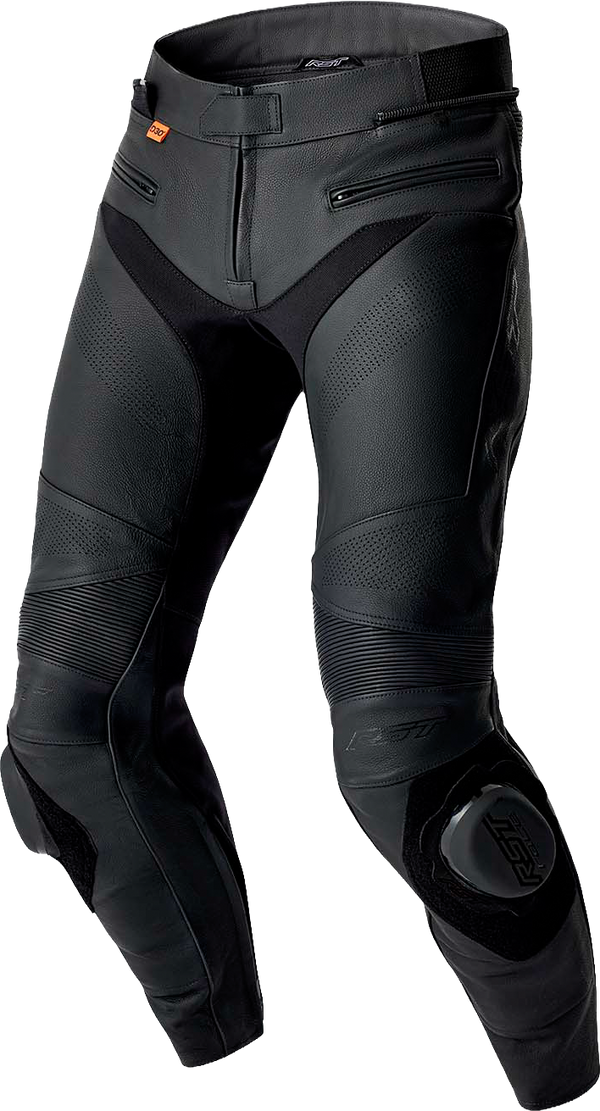 RST Women's S1 D3O Leather CE Pants - Black - 2XL