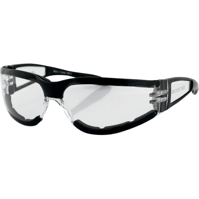 BOBSTER Shield II Sunglasses - Gloss Black - Clear Lens ESH203